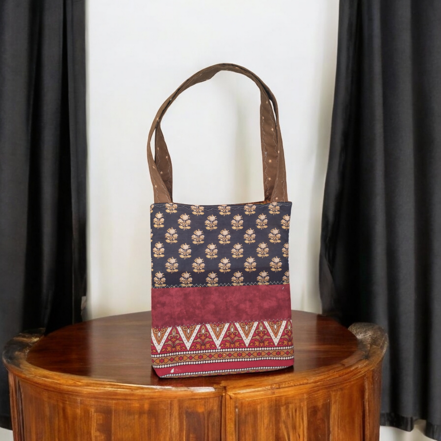 Patchwork Quilted Tote Bag