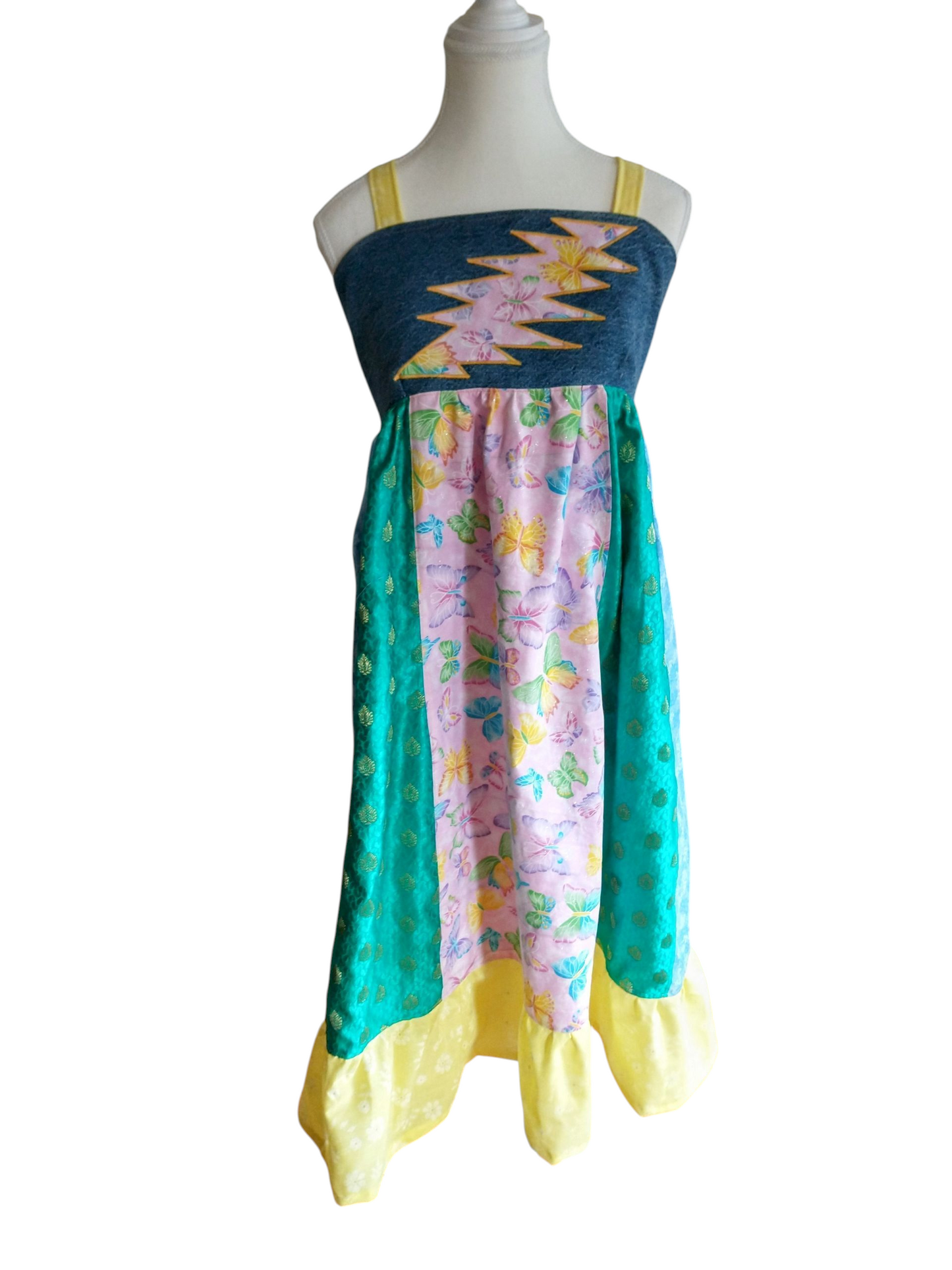 Butterfly Bolt Patchwork Spinner Dress