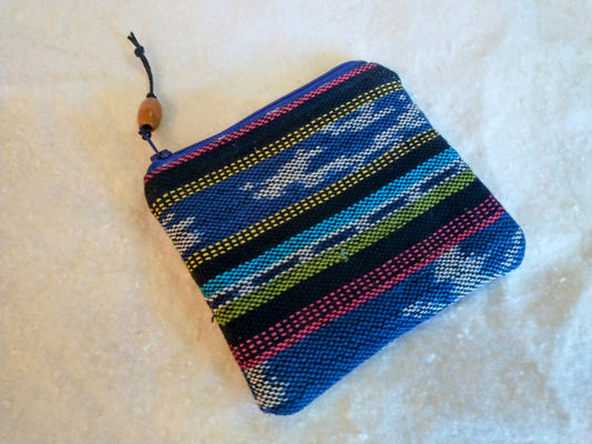 Guatamala Fabric Zipper Pouch Coin Purse