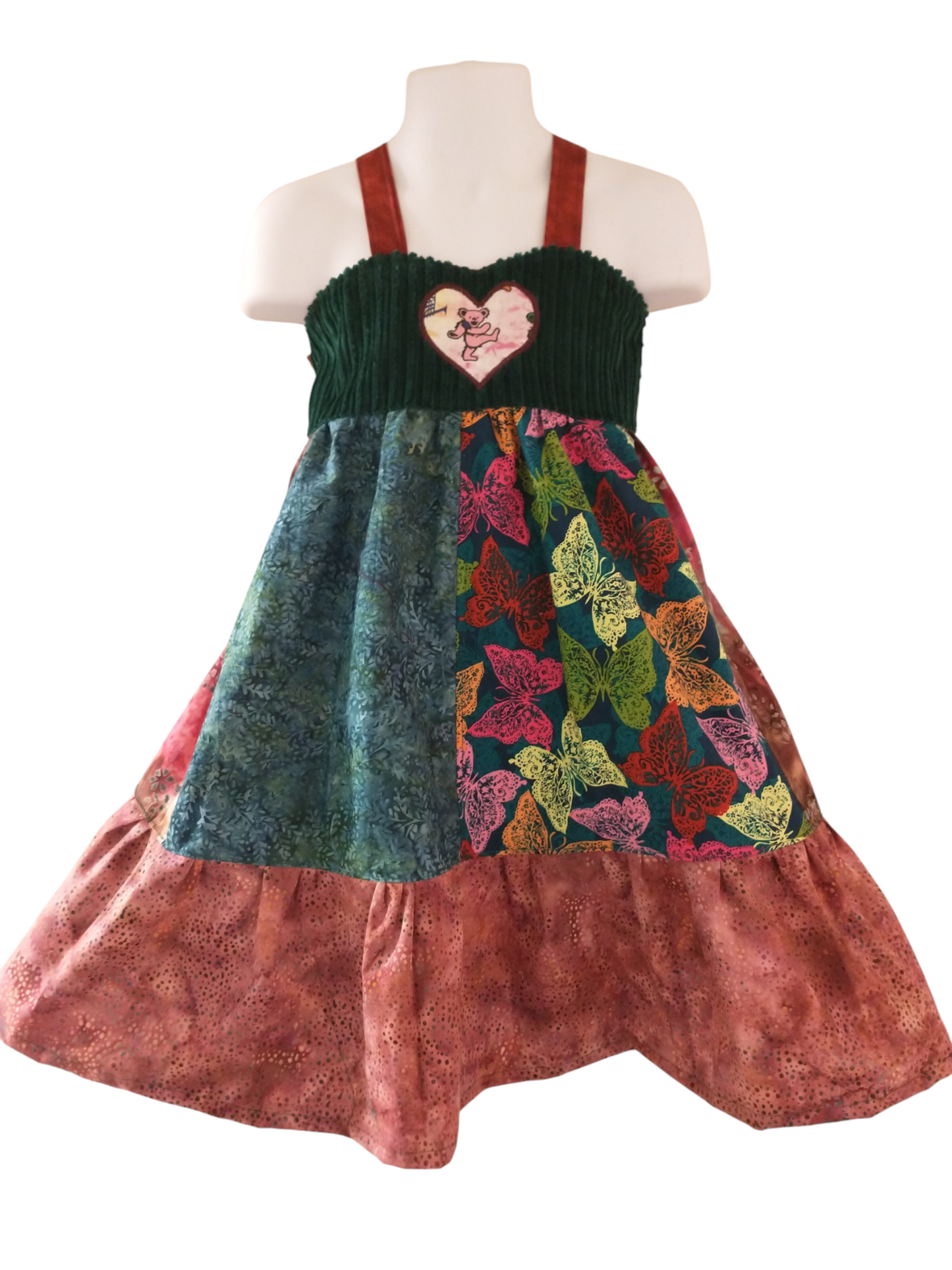 2t/3t Butterfly Patchwork Twirl Dress