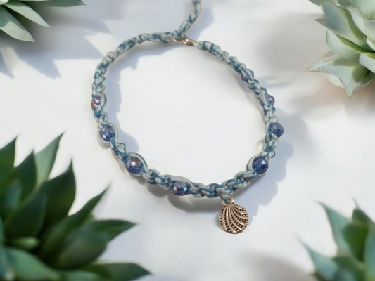 Ocean Shell Charm Anklet