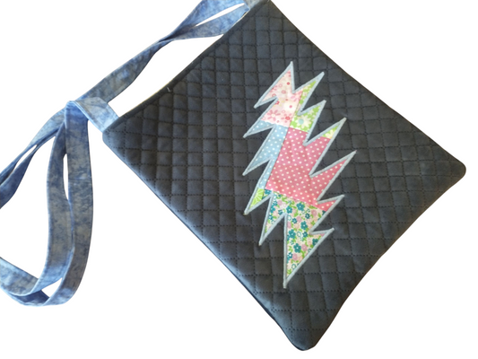 Patchwork Bolt Tote Bag
