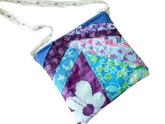 Patchwork Crossbody Passport Bag