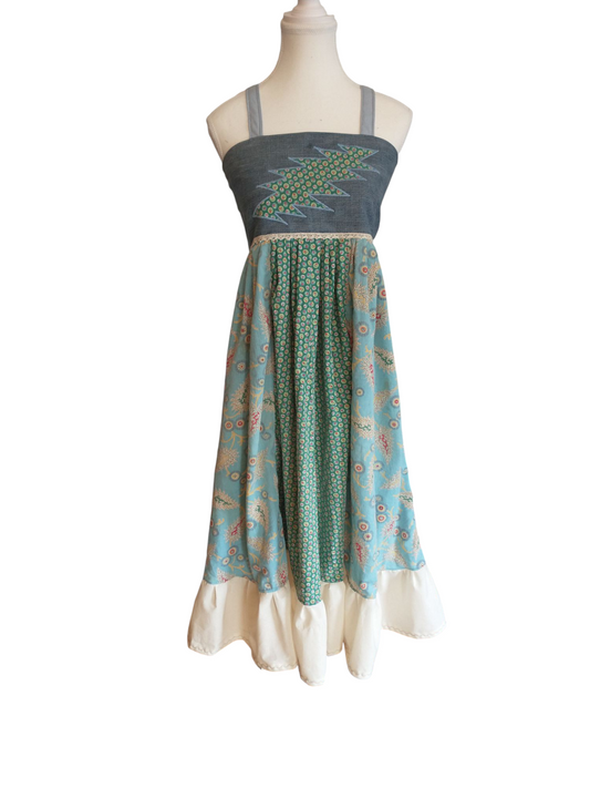 Vintage Patchwork Spinner Dress